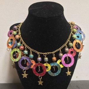 Vintage Colorful Statement Necklace